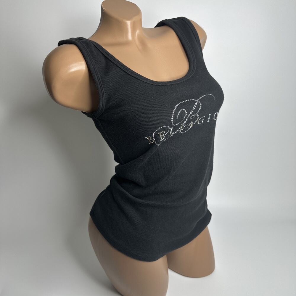 Vintage 90s Christine Alexander Womens Medium Rhinestone Tank Top Sleeveless - Picture 3 of 8
